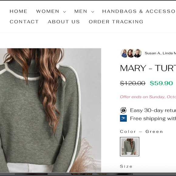 Harper & Lane - Turtleneck Sweater - Picture 2 of 5